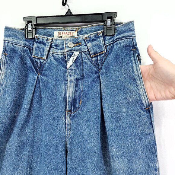 Vintage Jordache Mom Jeans Women Size 29 Pleated High Rise Tapered - Picture 8 of 14